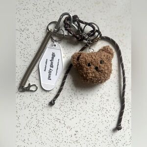 Pretty Garbage Bear Bag Charm Cluster